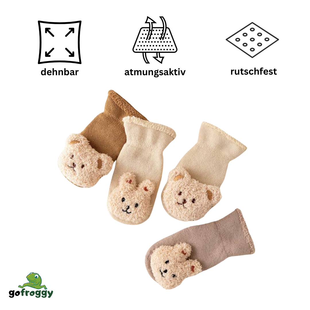 Rutschfeste Winter Socken 4-Paar Set