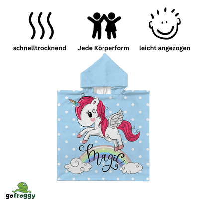 Kinder Poncho Handtuch - Gofroggy