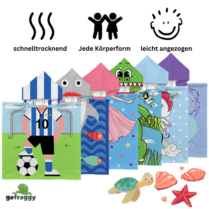 Kinder Poncho Handtuch - Gofroggy