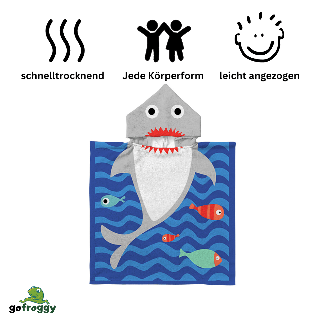 Kinder Poncho Handtuch - Gofroggy