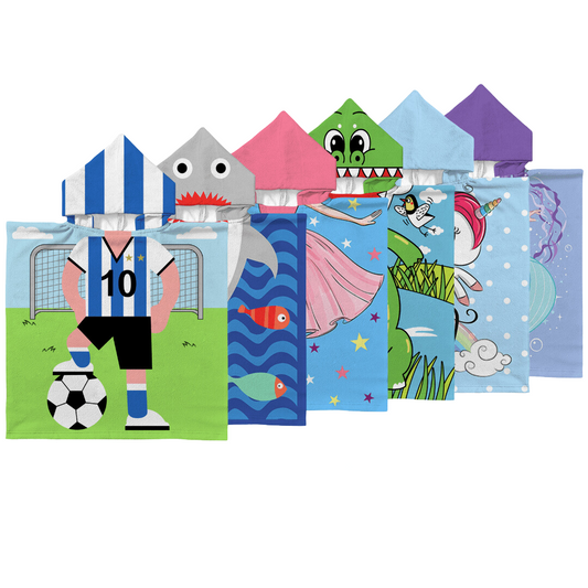 Kinder Poncho Handtuch